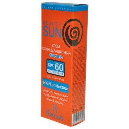 Крем для лица и тела Бьюти Сан солнцезащитный Барьер SPF60 Флоресан 75 мл Ф283