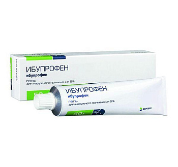 Ибупрофен-Вертекс гель для нар. прим. 5 % 50 г