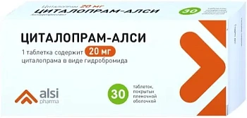 Циталопрам-Алси табл. п.п.о. 20 мг № 30
