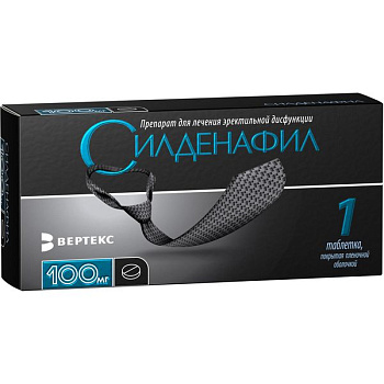 Силденафил табл. п.п.о. 100 мг № 1