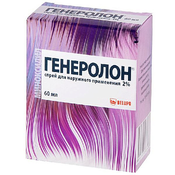 Генеролон спрей для наружного применения 2 % 60 мл Генеролон спрей для наружного применения 2 % 60 мл
