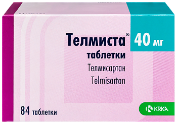 Телмиста табл. 40 мг № 84 Телмиста табл. 40 мг № 84