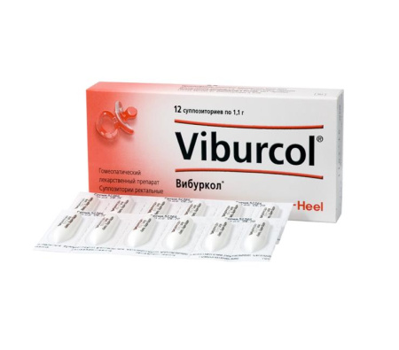 Вибуркол супп. рект. гомеопат. для детей № 12