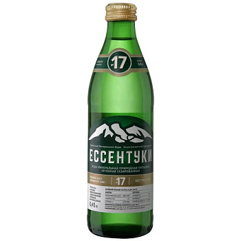 Вода мин. Ессентуки № 17 газ. лечебно- столовая ИДК 0.45 л ст/бут.
