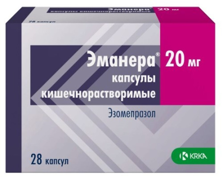 Эманера капс. кш/раств. 20 мг № 28 