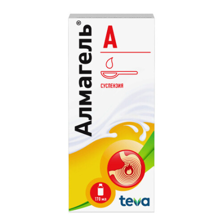 Алмагель А сусп. для приема внутрь 170 мл