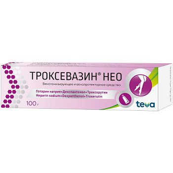 Троксевазин Нео гель для нар. прим. 100 г Троксевазин Нео гель для нар. прим. 100 г