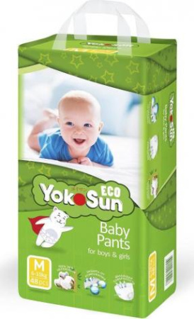 Подгузники-Трусики ЙокоСан Эко М 6-10 кг № 48