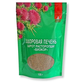 Расторопша шрот Биокор гранулят 100 г БАД