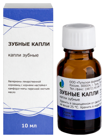Зубные капли для местн. прим. 10 мл фл/кап 