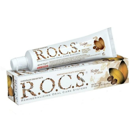 Зубная паста Рокс кофе и табак 74 г