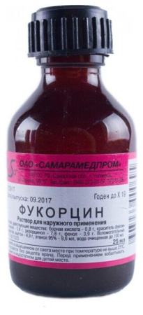 Фукорцин р-р для нар. прим. 25 мл