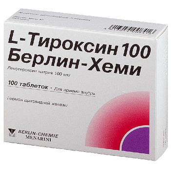 L-Тироксин 100 Берлин-Хеми табл. 100 мкг № 100