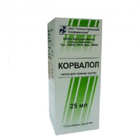 Корвалол капли для приема внутрь 25 мл ин/уп.