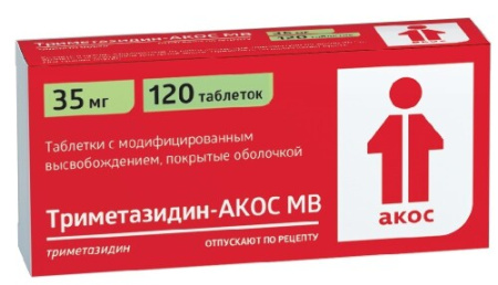 Триметазидин-АКОС МВ табл. с модиф. высвоб. п.о. 35 мг № 120
