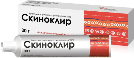 Скиноклир крем для нар. прим. 20 % 30 г