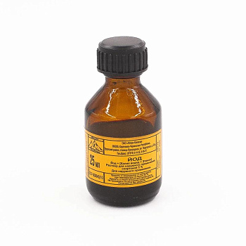 Йод р-р для нар. прим. спирт. 5 % 25 мл