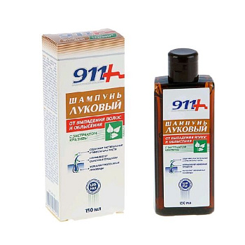 911 Шампунь Луковый от выпадения волос и облысения 150 мл экстракт крапивы