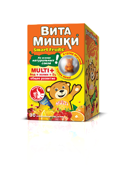 ВитаМишки Мульти+ Иод+ Холин паст. жев.  2500 мг № 30 БАД ВитаМишки Мульти+ Иод+ Холин паст. жев.  2500 мг № 30 БАД