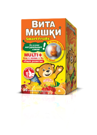 ВитаМишки Мульти+ Иод+ Холин паст. жев.  2500 мг № 30 БАД