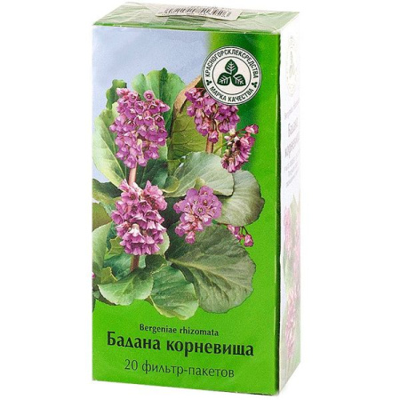 Бадана корневища порошок ф/п 1.5 г № 20