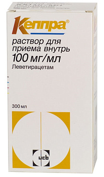 Кеппра р-р для приема внутрь 100 мг/мл 300 мл 