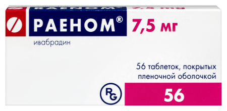 Раеном табл. п.п.о. 7.5 мг № 56