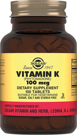 Солгар Витамин К1 100 мкг табл. 310 мг № 100 БАД