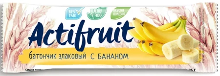 Батончик-мюсли Актифрут злаковый Банан 24 г от 3-х лет
