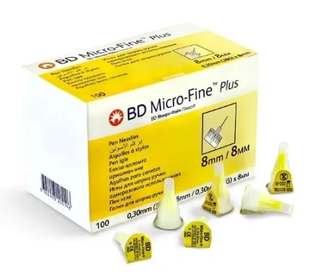 Иглы для шприц-ручки BD Micro-Fine Plus 30G 0.30х8 мм №100