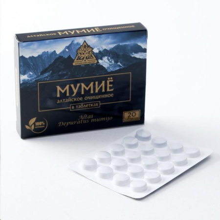 Мумие Алтайский Нектар табл. № 20 БАД