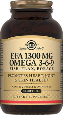 Солгар Омега 3-6-9 комплекс жирных кислот капс. 1776 мг № 60 БАД