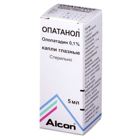 Опатанол капли глазн. 1 мг/мл 5 мл