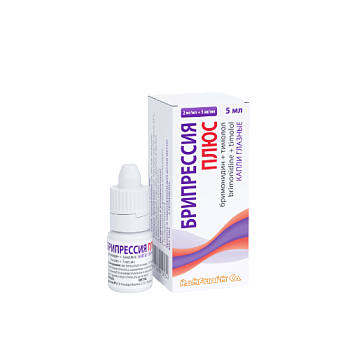 Брипрессия Плюс капли глазн. 2 мг/мл+5 мг/мл 5 мл