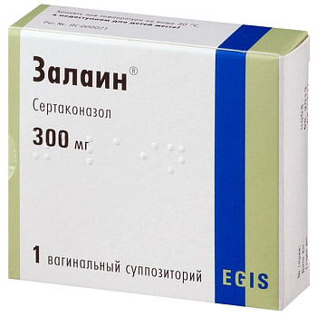 Залаин супп. ваг. 300 мг № 1