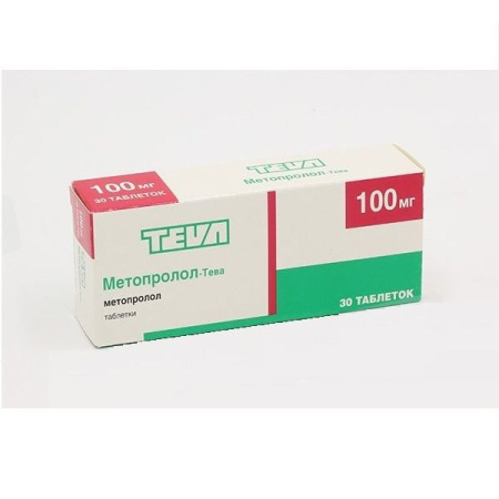 Метопролол-Тева табл. 100 мг № 30