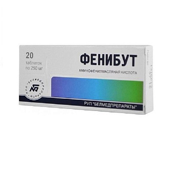 Фенибут табл. 250 мг № 20
