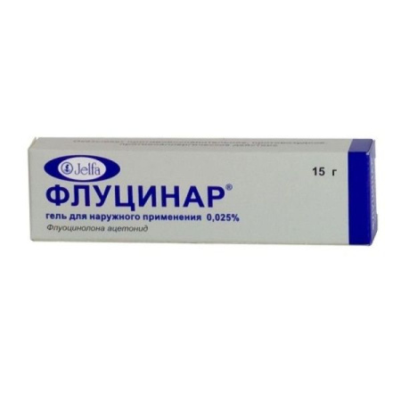 Флуцинар мазь для нар. прим. 0.025 % 15 г Флуцинар мазь для нар. прим. 0.025 % 15 г
