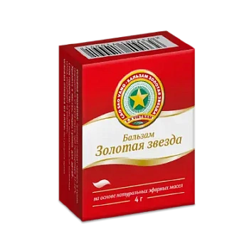 Бальзам Золотая звезда мазь для нар. прим.4 г