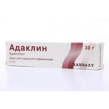 Адаклин крем для нар. прим. 0.1 % 30 г Адаклин крем для нар. прим. 0.1 % 30 г