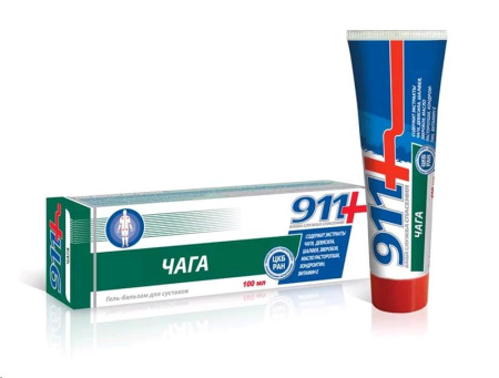 911 Гель-бальзам для тела Чага 100 мл