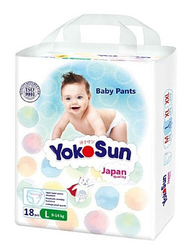 Подгузники-Трусики ЙокоСан L 9-14 кг № 3