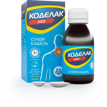 Коделак Нео р-р для приема внутрь 1.5 мг/мл 200 мл