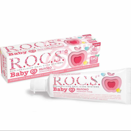 Зубная паста Рокс бэби нежный уход яблоко 45 г