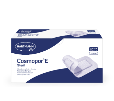 Повязка впитывающая пластырного типа Космопор Е стерил 15х6 см № 25