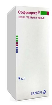 Софрадекс капли глазн. и ушн. 5 мл