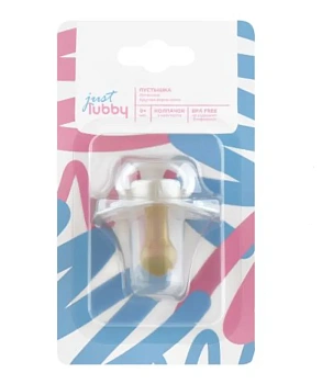 Соска-пустышка Лабби Джуст латекс круг. сосок, колпачок  0+  23819