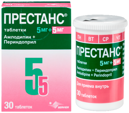 Престанс табл. 5 мг+5 мг № 30