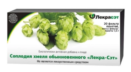 Хмеля обыкновенного соплодия Лекра-Сэт 1.5 г № 20 БАД