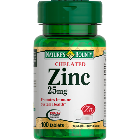 Нэйчес Баунти Хелат цинка 25 мг табл. 400 мг № 100 БАД